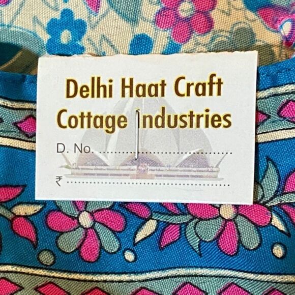Delhi Haat Craft Cottage Ind Floral Print Kurta Tunic - Picture 5 of 7